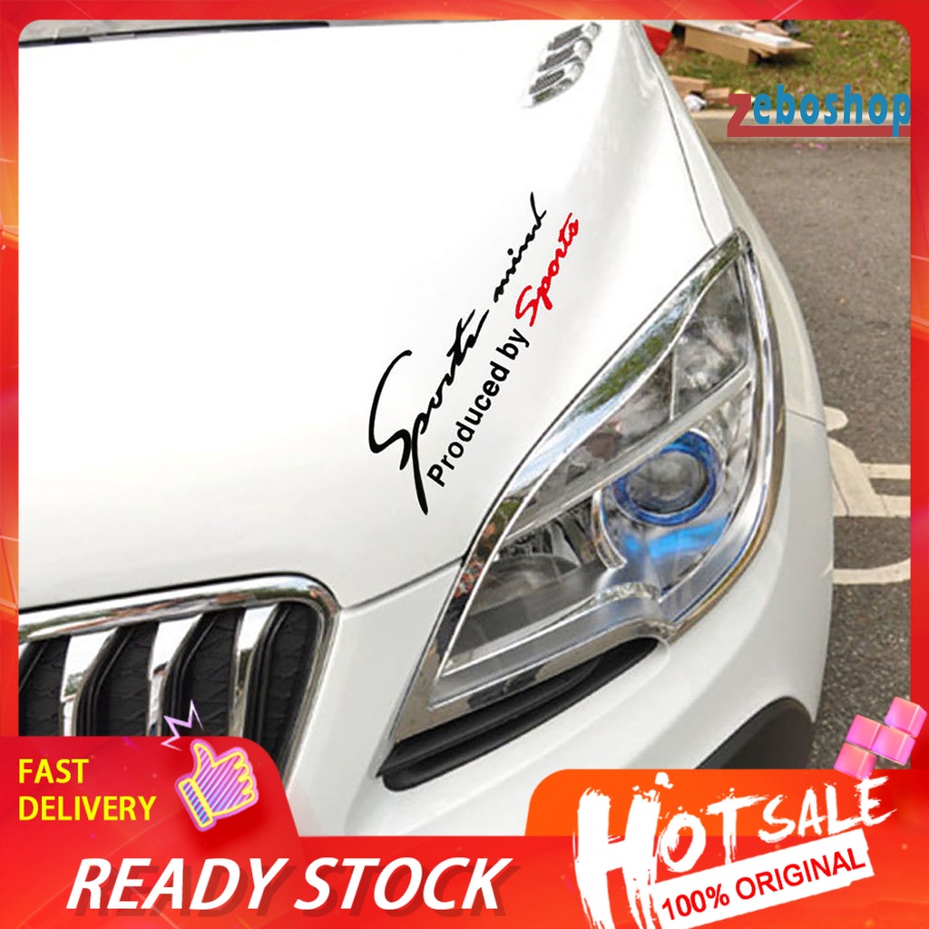 Miếng Dán Trang Trí Đèn Pha Xe Hơi Thể Thao In Chữ zeboshop