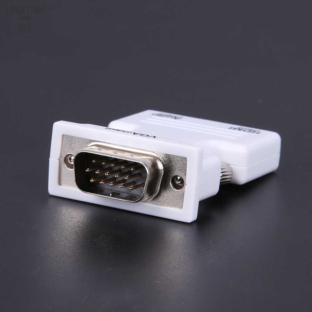 Bộ ChuyểN ĐổI Âm Thanh HDMI-compatible Female Sang VGA, Hỗ Trợ 1080P