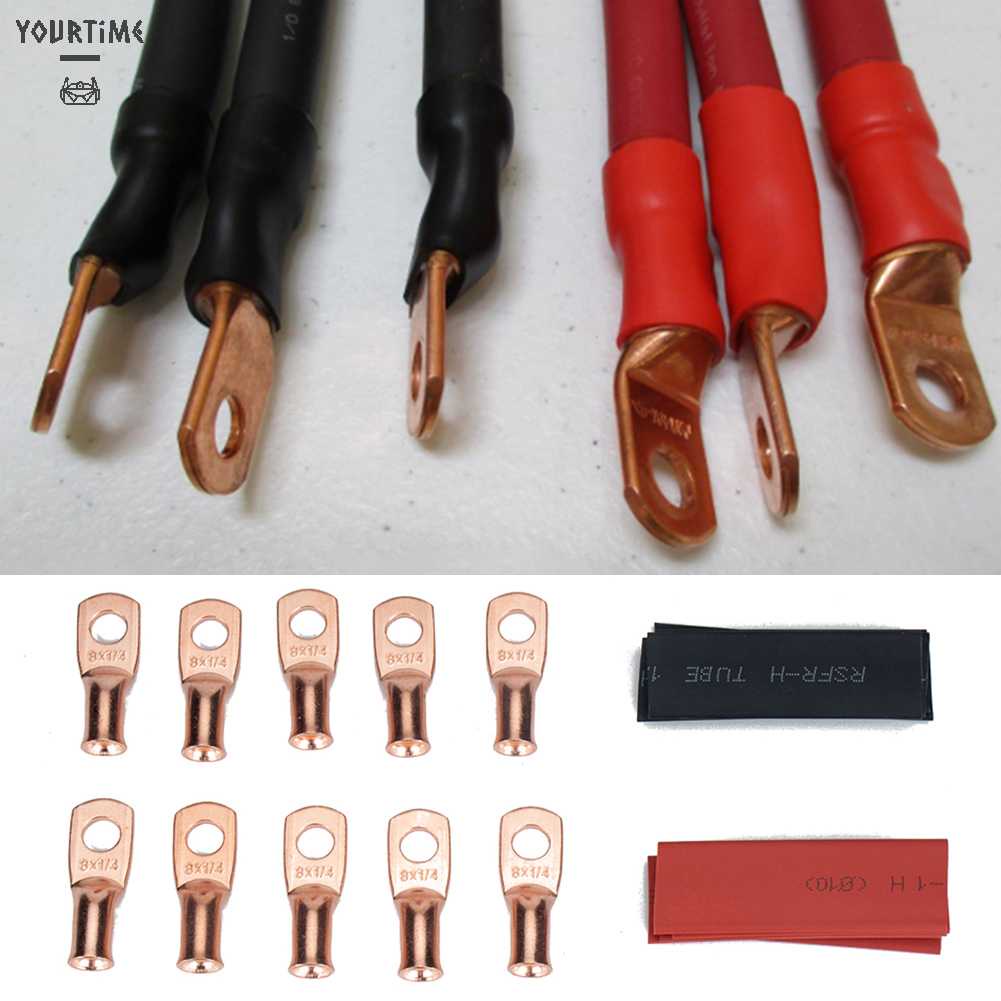 Bộ Ống Co Nhiệt + Kẹp Pin 8Awg