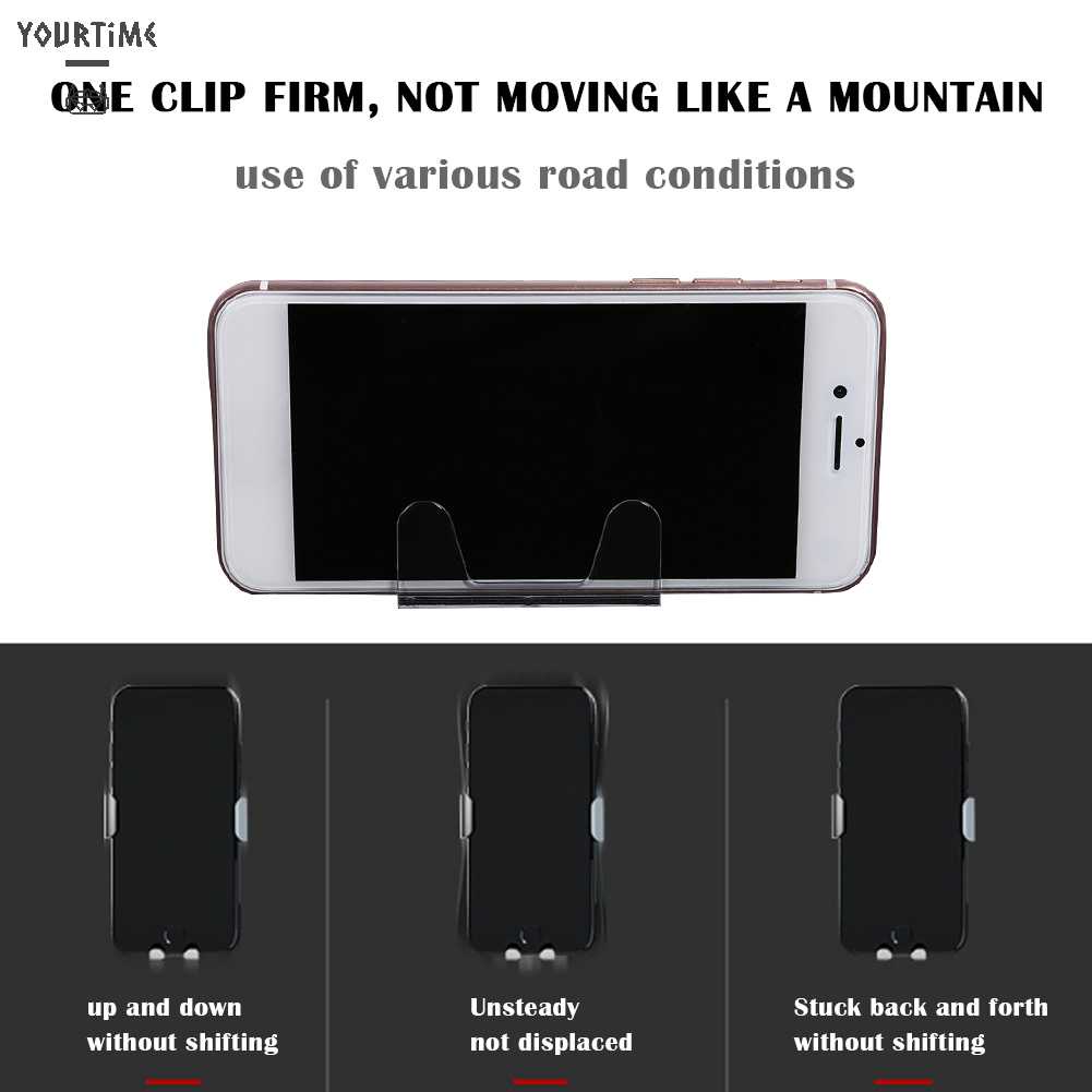 Giá Đỡ Điện Thoại / GPS Mini Trong Suốt Tiện Dụng Cho Xe Hơi