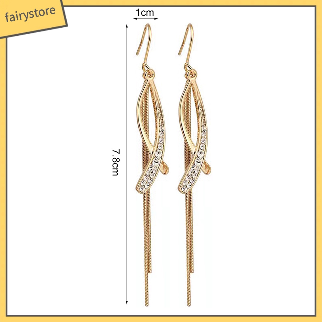 1 Đôi Bông Tai Hình Thánh Giá Đính Đá Lấp Lánh Dành Cho Nữ