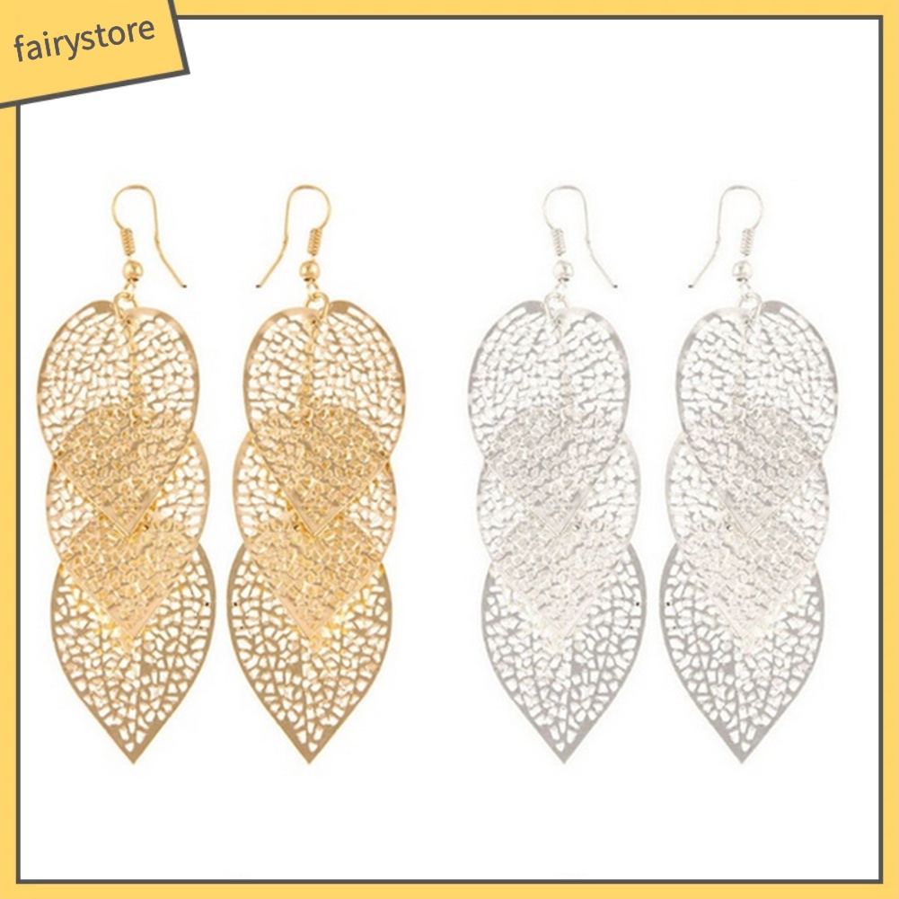 Đôi Bông Tai Hình Chiếc Lá Thời Trang Dành Cho Nữ