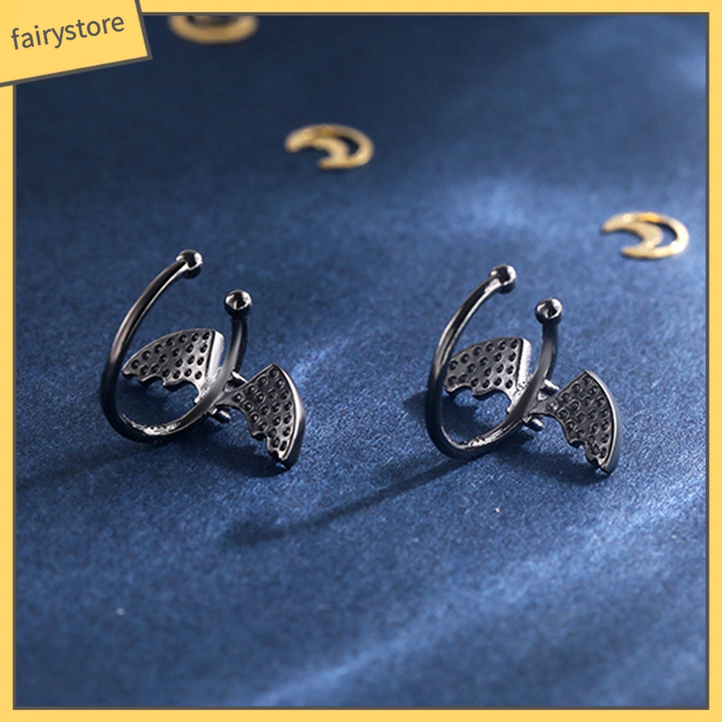 Khuyên Tai Dạng Kẹp Không Xỏ Hình Dơi Thời Trang Cho Nữ