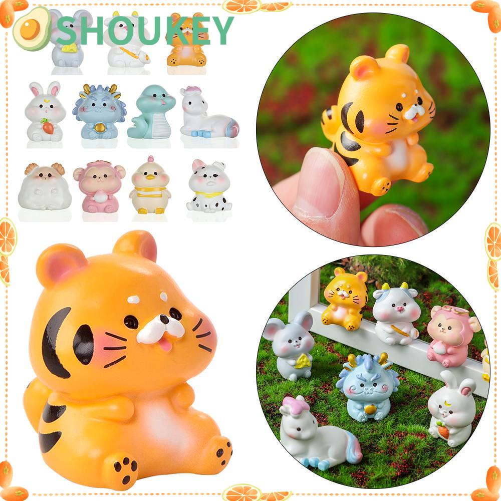 Đồ trang trí Chú Hổ Năm Mới 2022 Trang Trí Tiểu Cảnh DIY