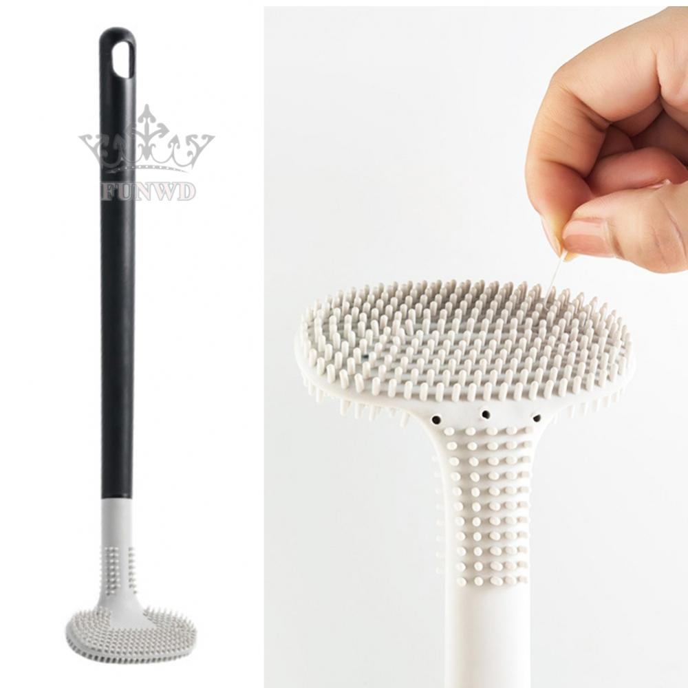 Bàn Chải Vệ Sinh Toilet Bằng Silicone Linh Hoạt Tiện Dụng