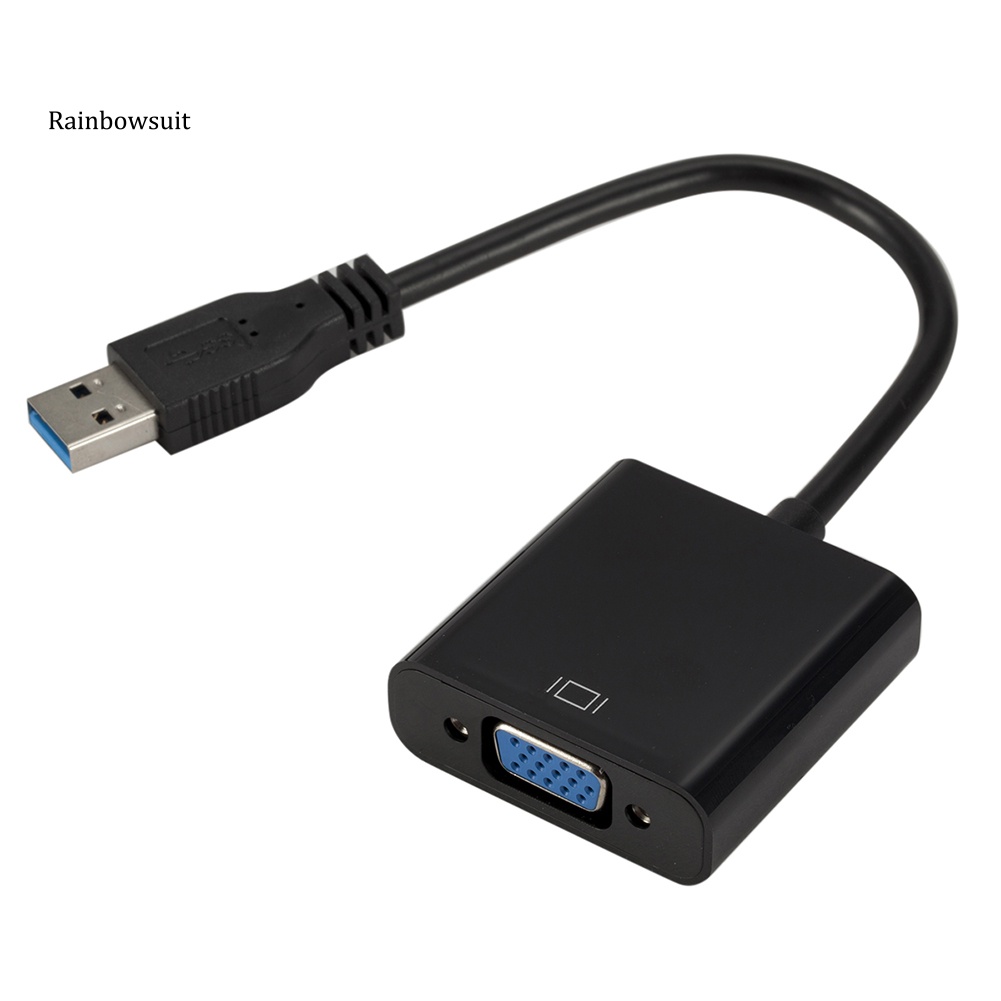 Bộ Chuyển Đổi Thẻ Đồ Họa Bên Ngoài USB 3.0 Sang 1080P VGA Cho Win7 / 8 / 10