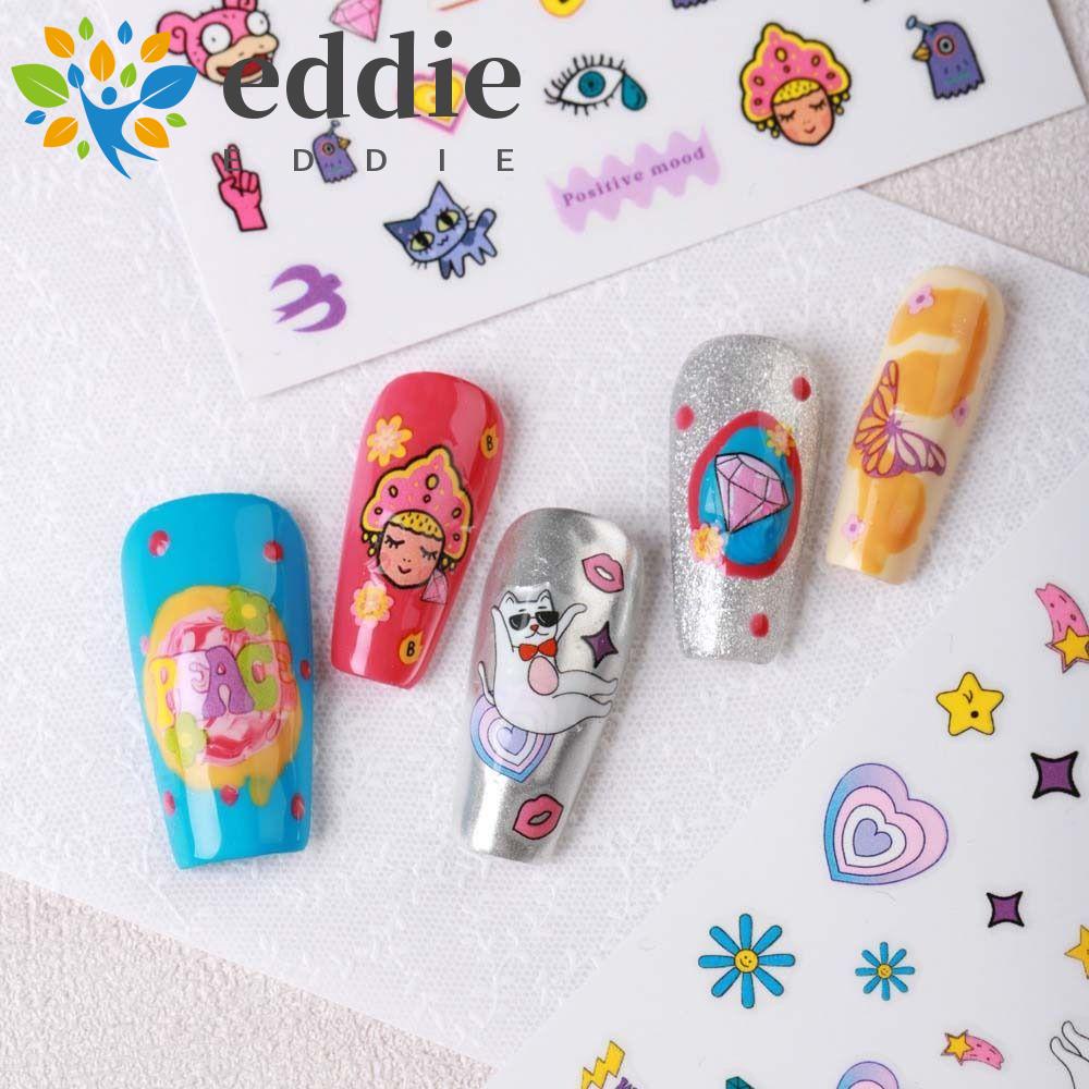 Bộ 26 Miếng Dán Trang Trí Móng Tay Hình Búp Bê Hoạt Hình Y2K