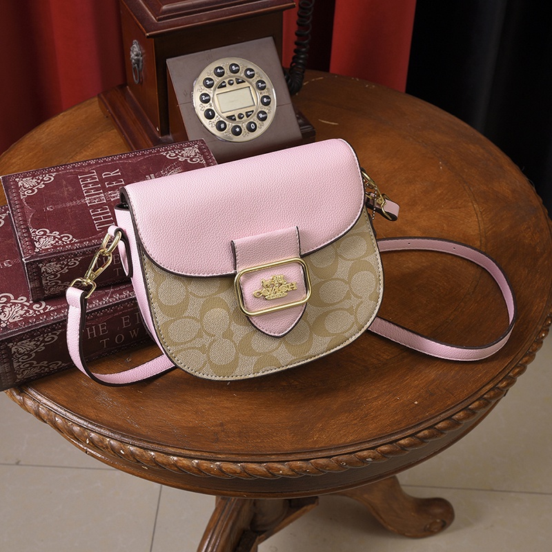 COACH6121 Men's and Women's Sling Bag popular Featured Shoulder Diagonal Cross Chest  Shoulder Crossbody Bag