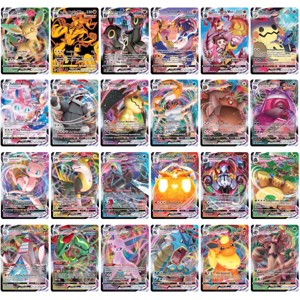 60 Bộ thẻ bài pokemon Charizard Gyarados Pikachu thẻ flash phim hoạt hình Tiếng Anh Vmax Gx quà tặng đồ chơi trẻ em
