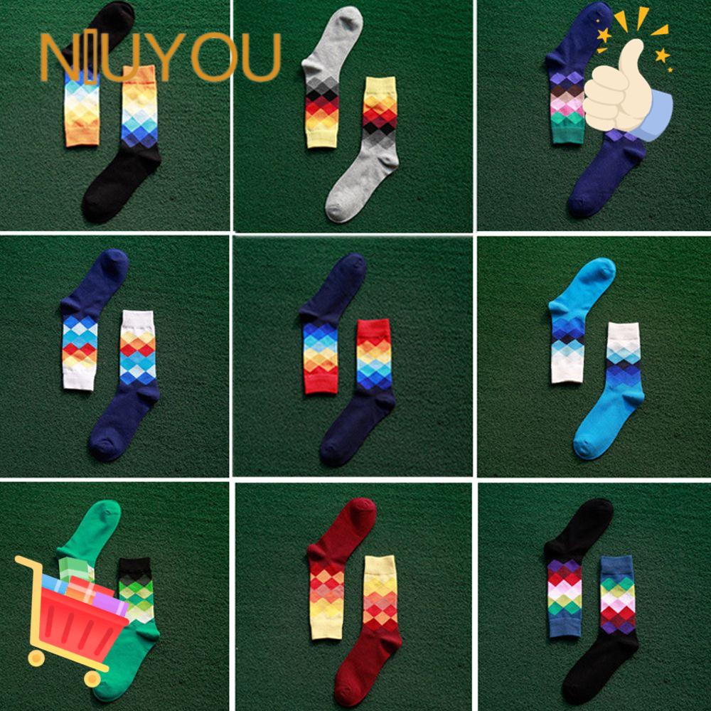 Vớ Cotton Dài Nhiều Màu Sắc Giản Dị Dành Cho Nam