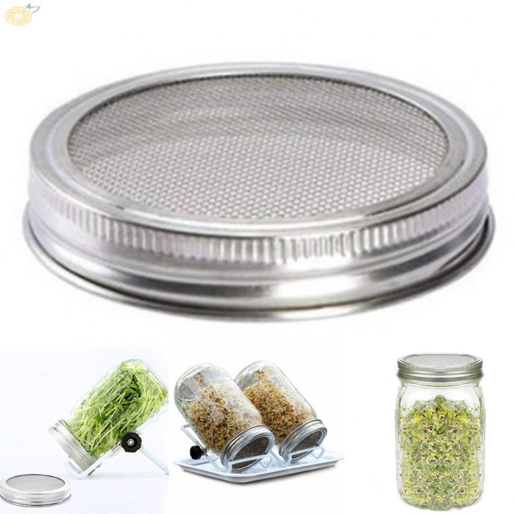 【VARSTR】Sprouting Jar Lid Set | 4 Rust Resistant Stainless Steel Lids with Excellent Ventilation