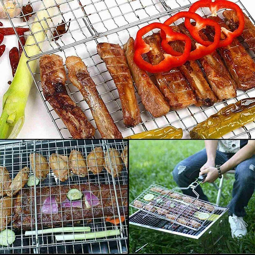 【VARSTR】Perfect for Grilling Kabobs Burgers Steak and More with Our Grilling Mesh Basket