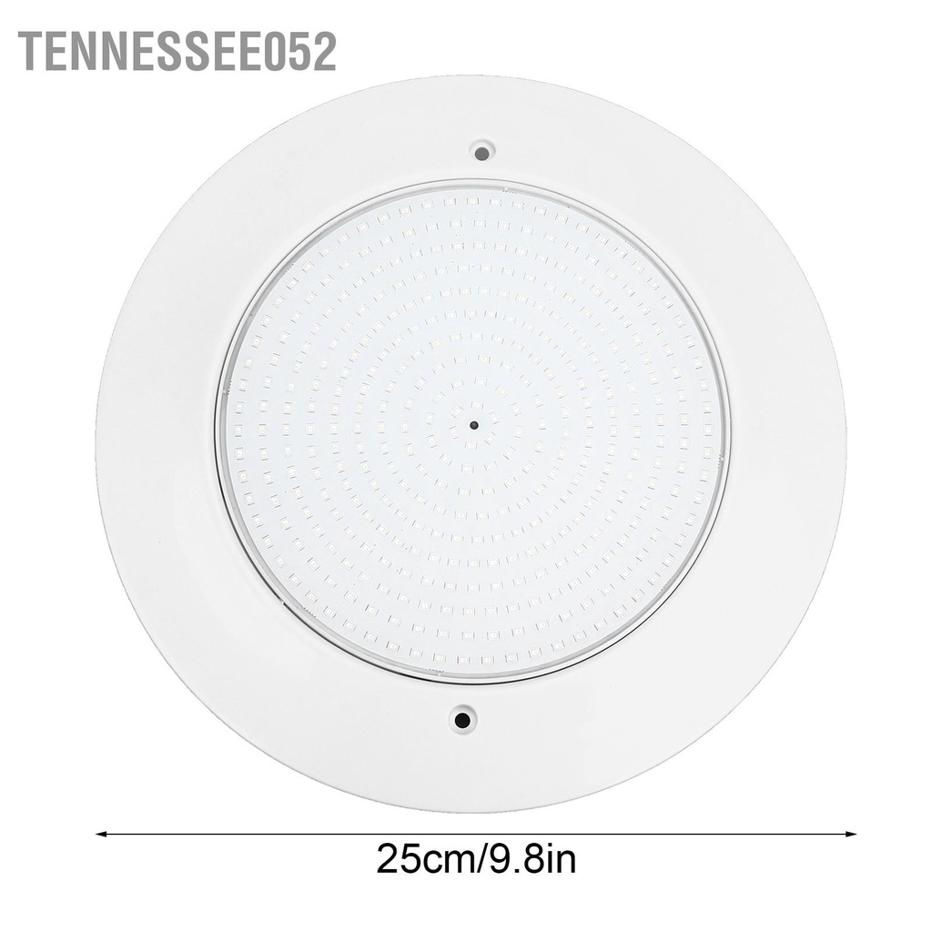 Tennessee052 Đèn LED Bể Bơi Dưới Nước DC12V 25W 360 IP68 RGB Siêu Mỏng Chống Thấm