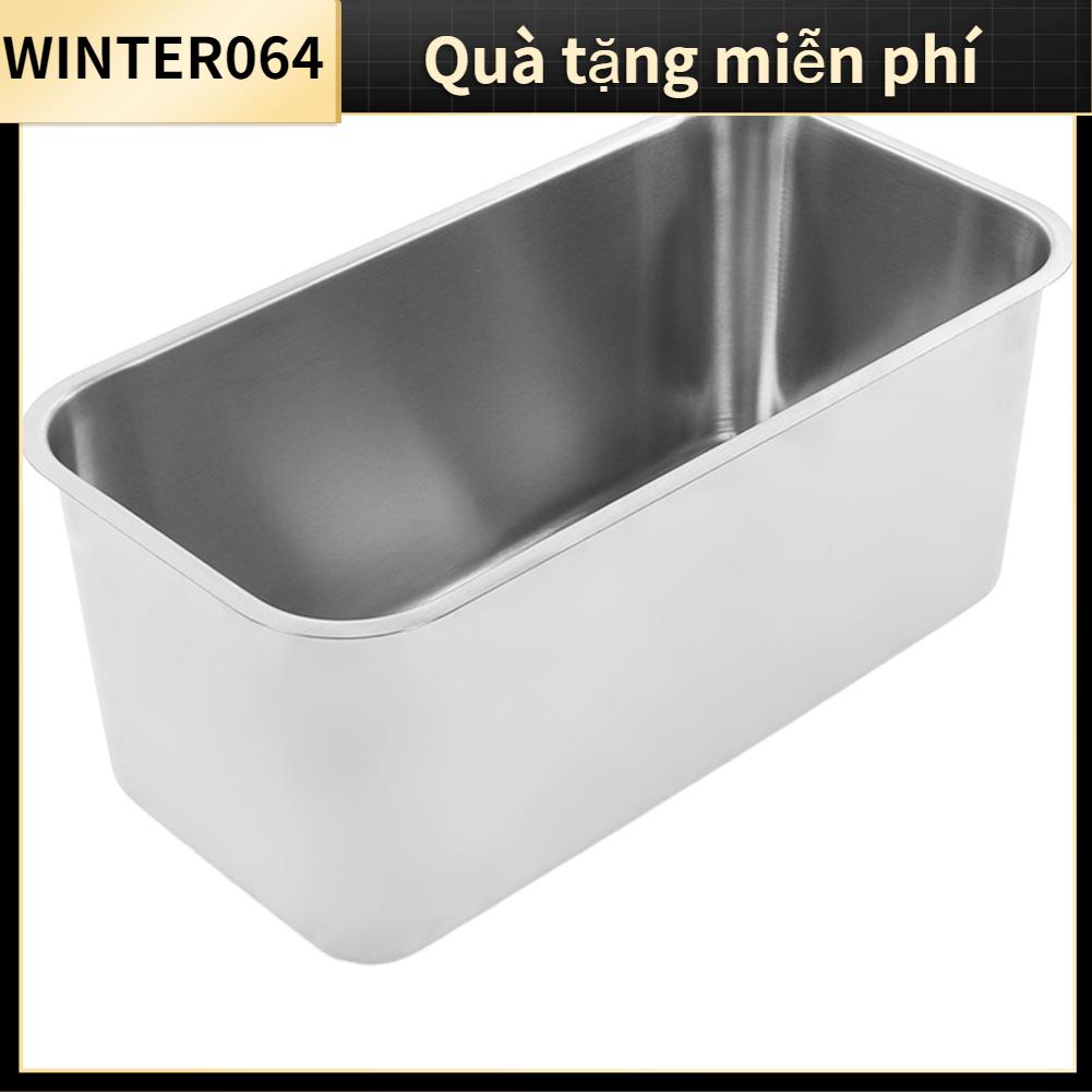 Winter064 Bồn Rửa RV Vuông 390X190X185Mm Thép Không Gỉ 304 Công Suất Lớn Xả Gắn Người Cắm Trại Có Cống 90Mm Cho Van Du Thuyền