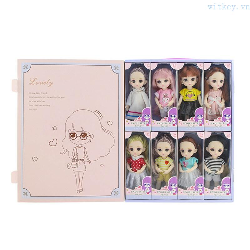 Khớp Nối Caucasian Đồ Chơi Búp Bê Mắt 3D Sống Động