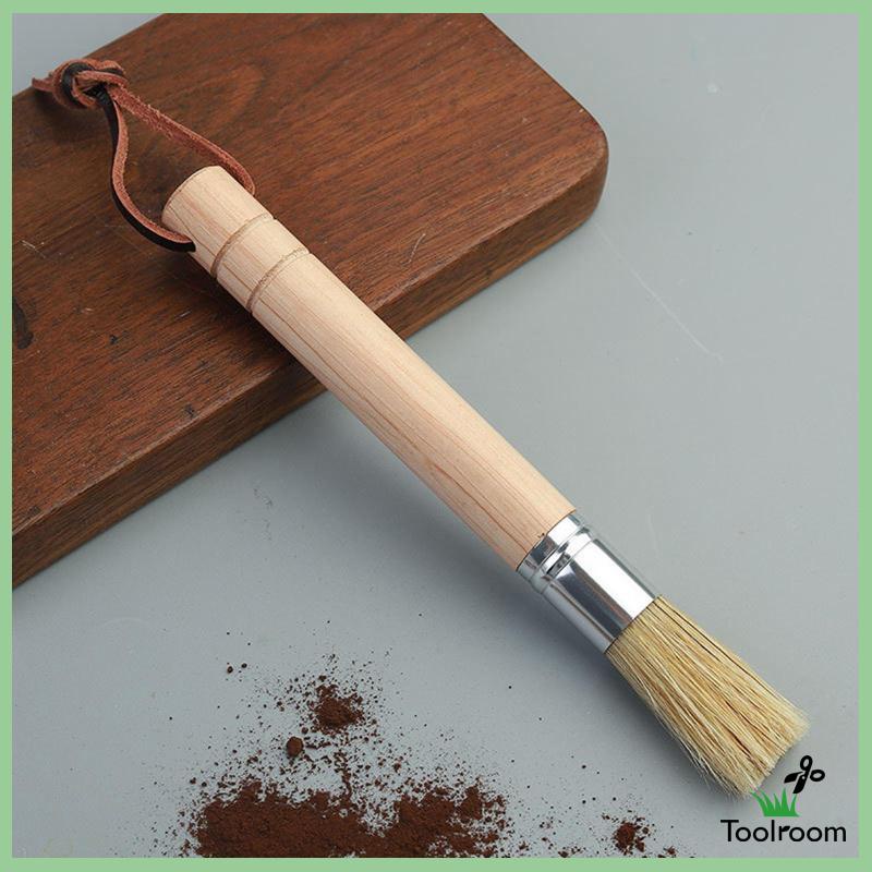 Chổi Quét Cà Phê Espresso Bằng Gỗ Chuyên Nghiệp
