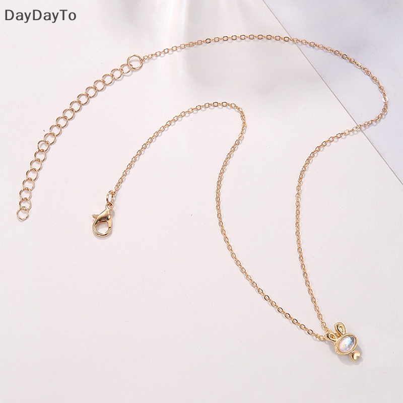 Vòng cổ Một Lớp Đính Mặt Hình Thỏ Màu Vàng Kim Phong Cách Âu Mỹ Thời Trang Cho Nữ