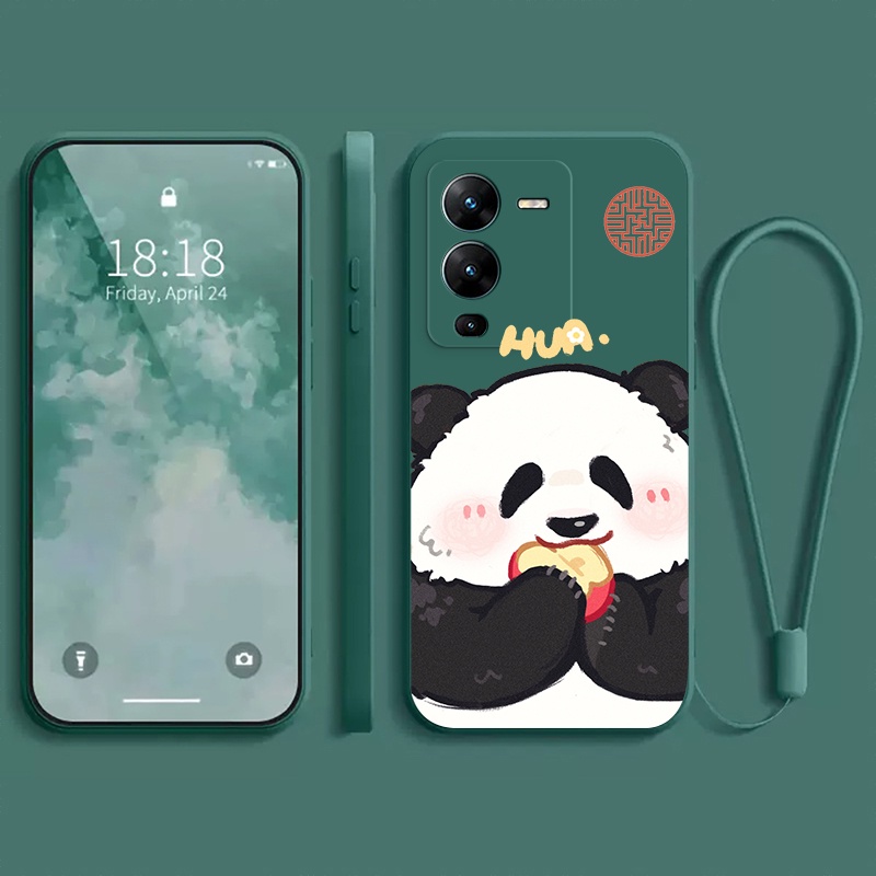 Ốp lưng vivo V25 PRO 5G vivo S15 PRO 5G  Ốp điện thoại dẻo Gấu trúc mắn