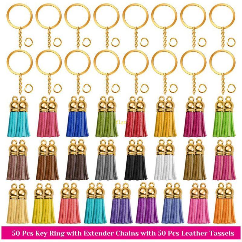 1 Set Móc Khóa Da Tua Rua Thủ Công DIY