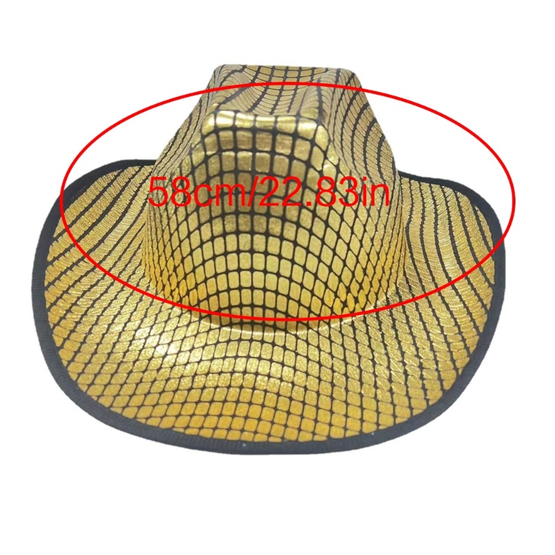 Wmmb Mũ Cao Bồi Cao Bồi Đính Tráng Gương Ngạc Nhiên Cho Bé Trai Bé Gái Lễ Hội Âm Nhạ