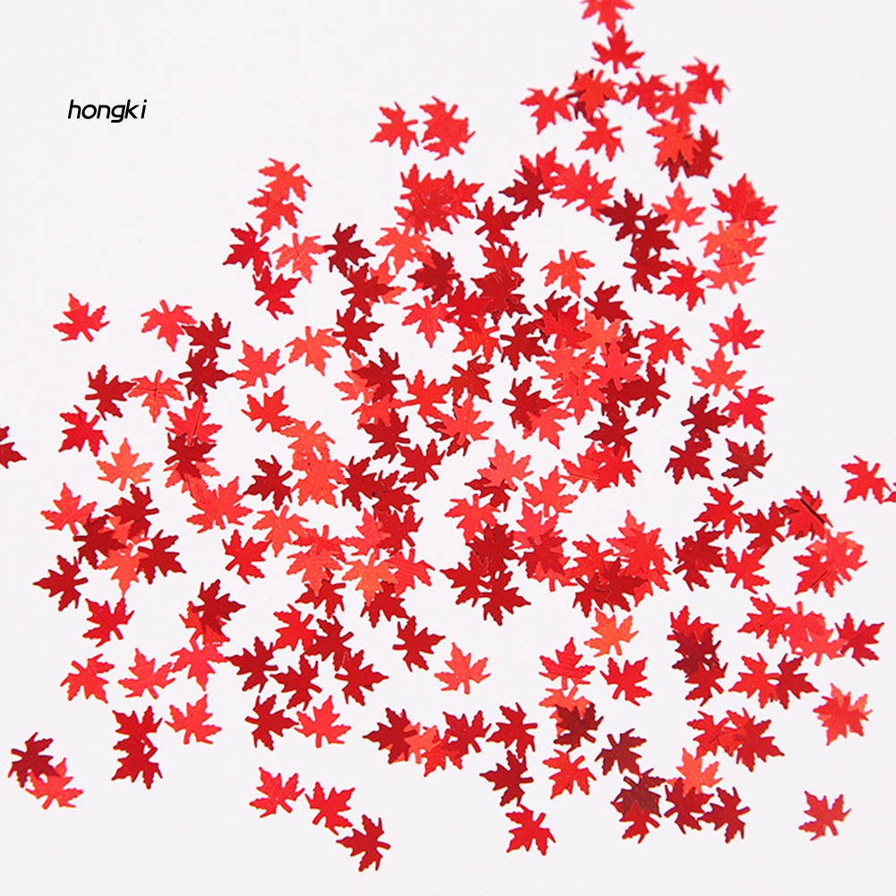 Hộp Kim Tuyến Lá Phong 12 Màu Trang Trí Móng Tay