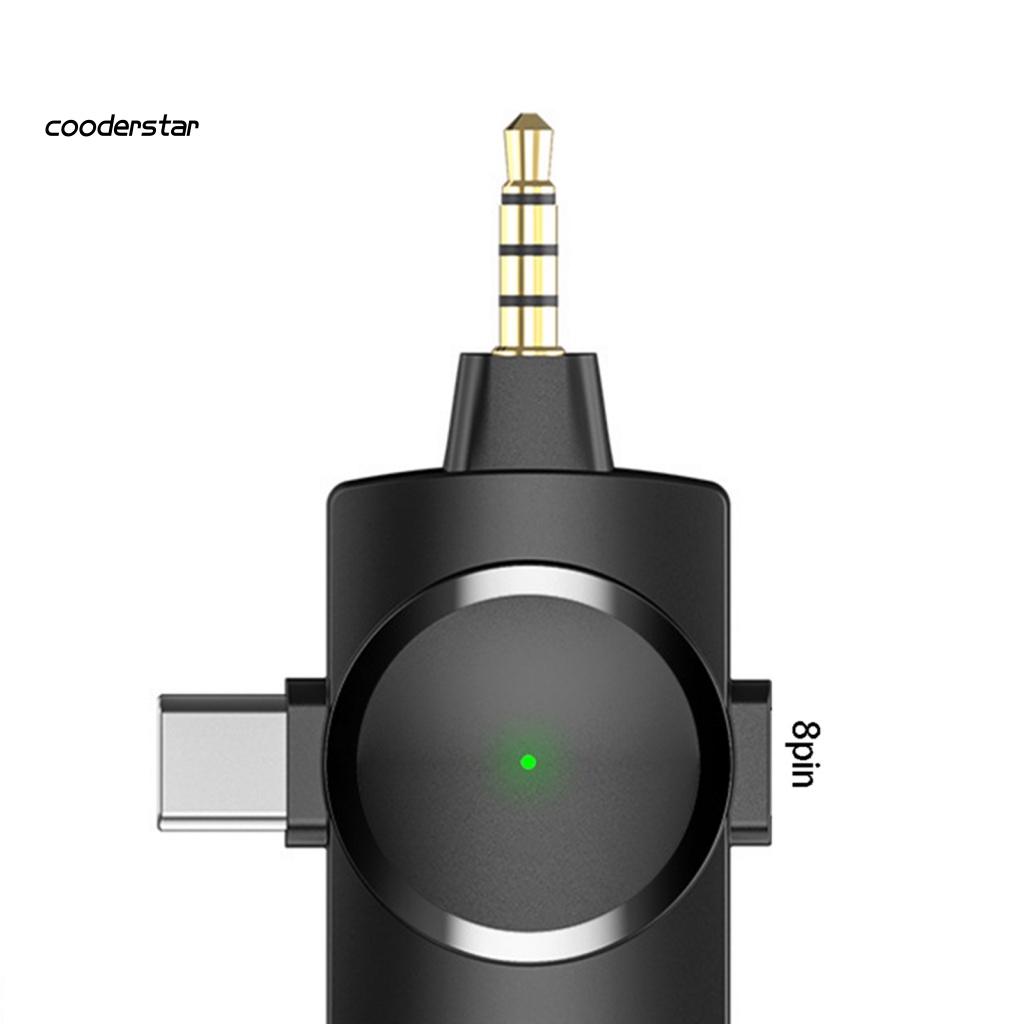 1 Bộ Micro Không Dây 2.4G 3.5mm / Type-C / 8-Pin Giảm Tiếng Ồn Đa Hướng