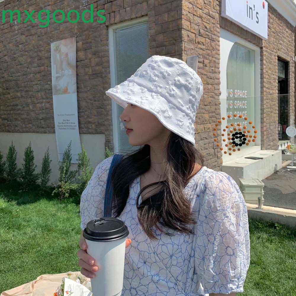 Mũ Bucket Thêu Hoa Màu Sắc Thời Trang Cho Nữ