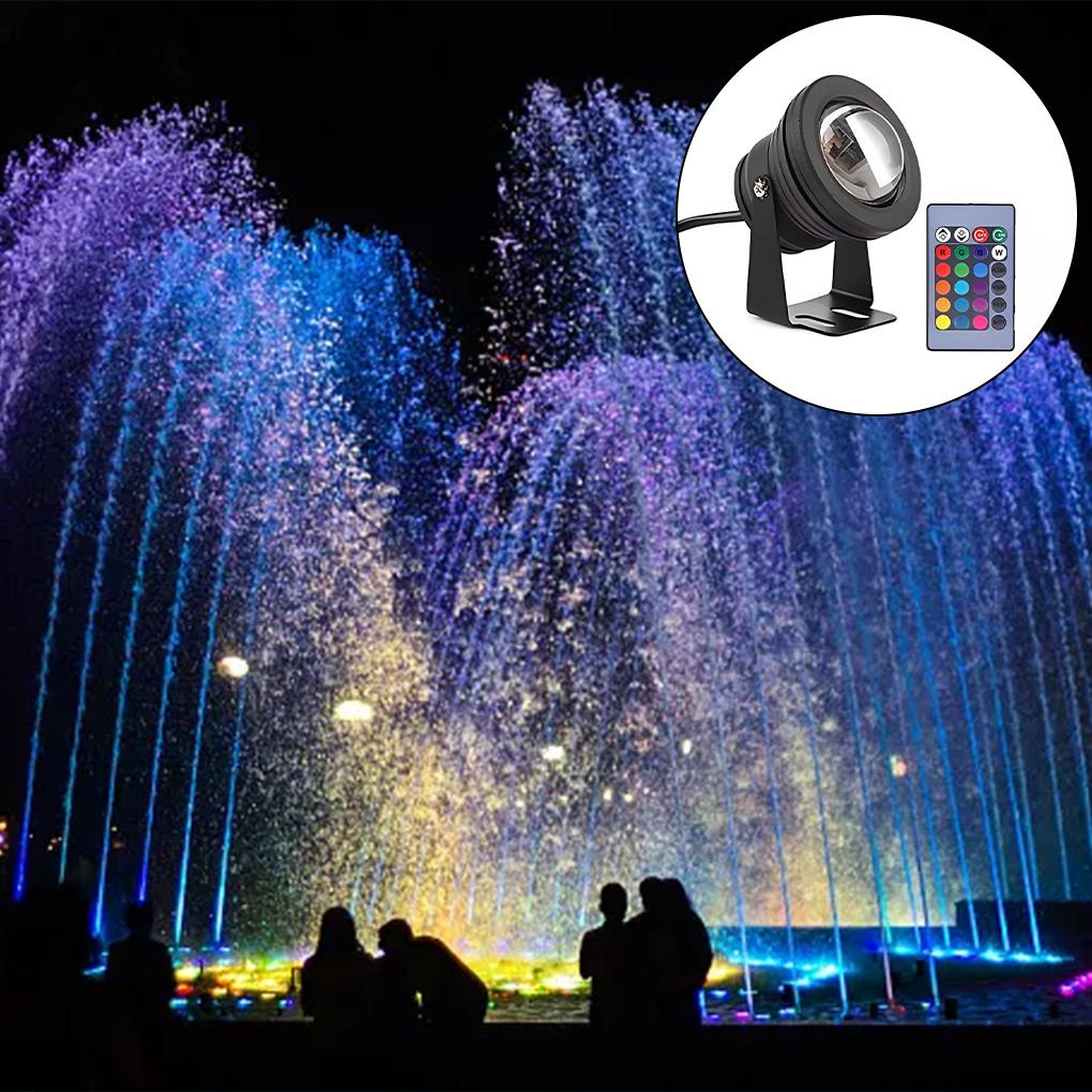 Đèn LED Chiếu Sáng Dưới Nước Kèm Điều Khiển Từ Xa