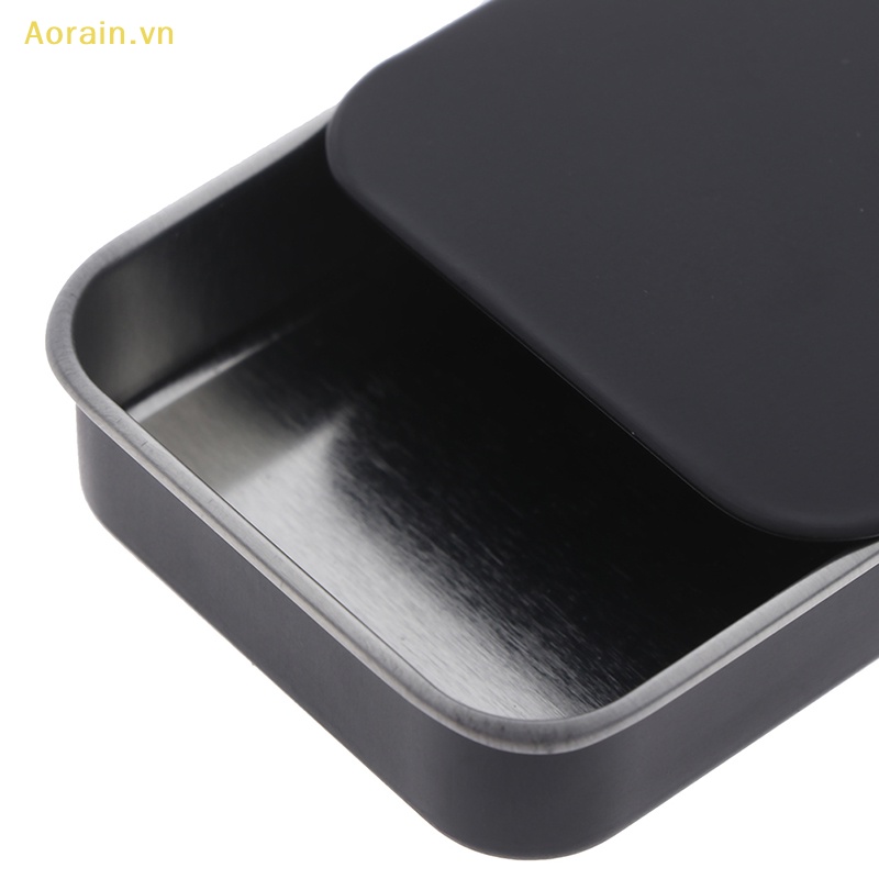 Hộp Thiếc Nhỏ Đựng Kem Dưỡng Râu 8x5x1.5cm Có Nắp Trượt Tiện Dụng
