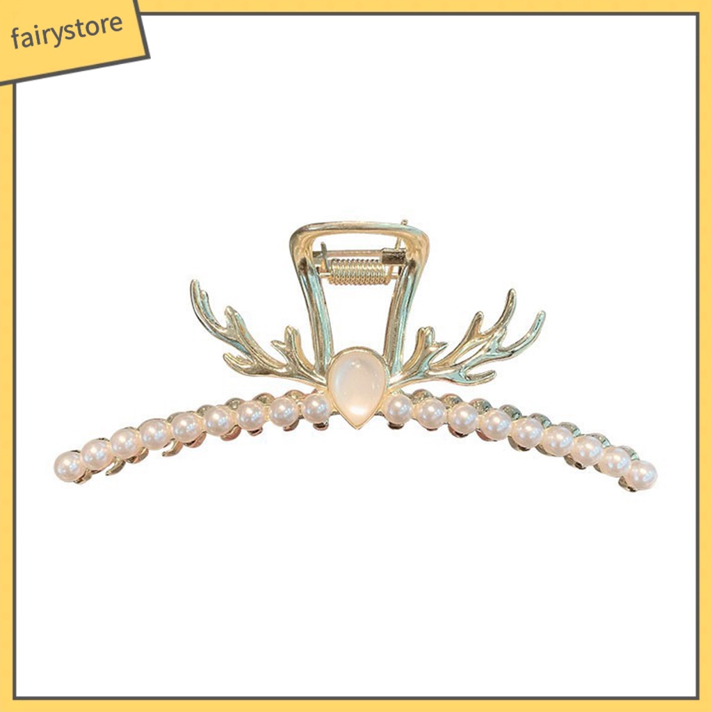 Kẹp Tóc Càng Cua Đính Đá &amp; Ngọc Trai Giả Hình Đuôi Cá