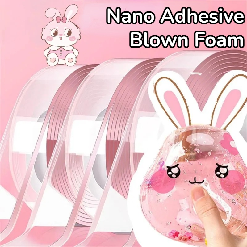 Cuộn Băng Keo Hai Mặt Nano Lấp Lánh Nhiều Màu Sắc Dùng Trang Trí Đồ Chơi DIY