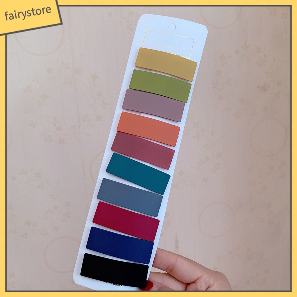 Set 10 Kẹp Tóc Acrylic Phong Cách Hàn Quốc Cho Nữ