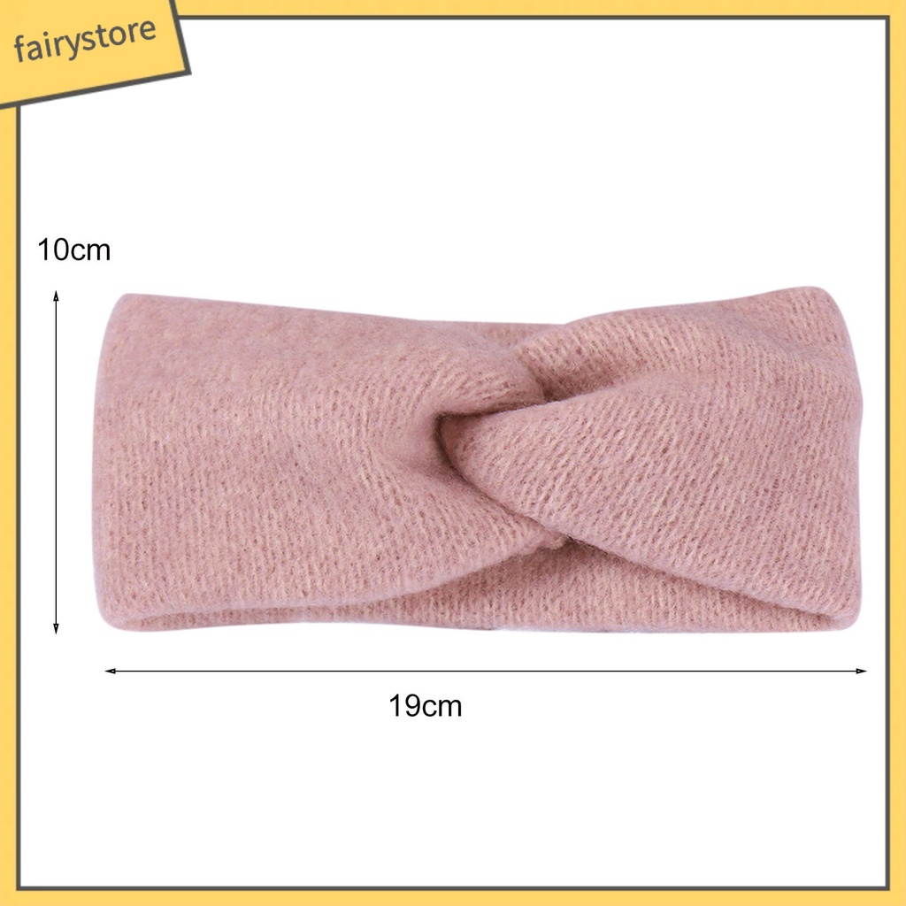 Băng Đô Cài Tóc Đan Chéo Màu Sắc Trơn Thoáng Khí Tiện Dụng Mang Theo Du Lịch Cắm Trại