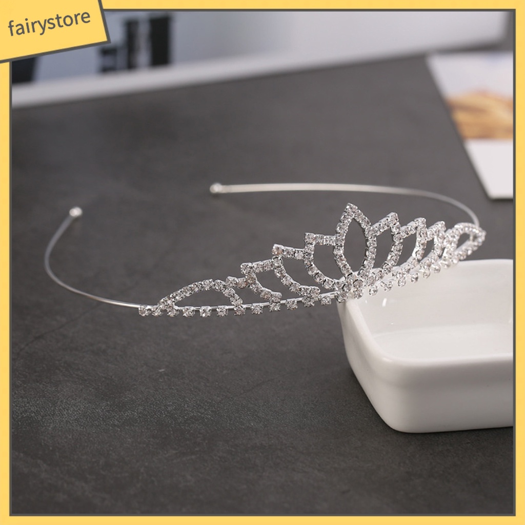 Cài Tóc Hình Vương Miện Đính Đá Lấp Lánh Sang Trọng