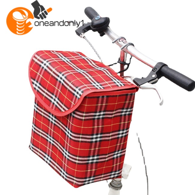 Giỏ Xe Đạp Chất Liệu Canvas Dày Dặn Chống Thấm Nước Kích Thước 28cmx26cmx16cm