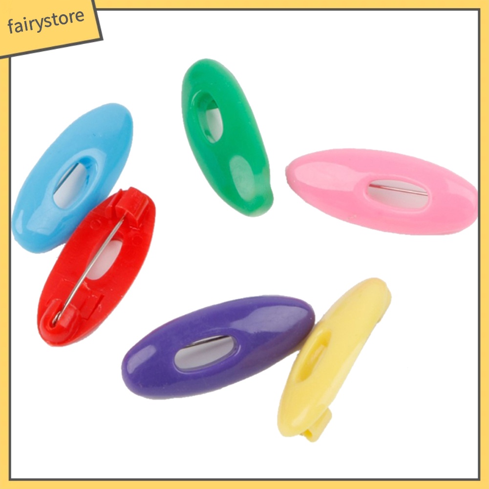 Set 6 Ghim Cài Áo / Khăn Choàng / Cà Vạt Bằng Nhựa Resin An Toàn