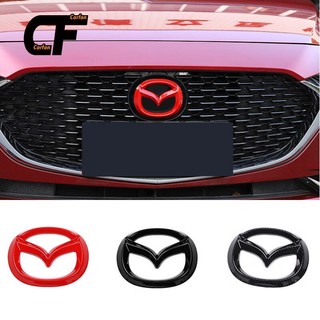Miếng dán trang trí vô lăng xe hơi mazda logo 3 axela 2020 abs