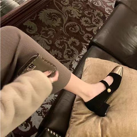 Giày Cao Gót Mũi Vuông Đế Mềm Thời Trang Dành Cho Nữ Giày sandal dáng slingback nữ