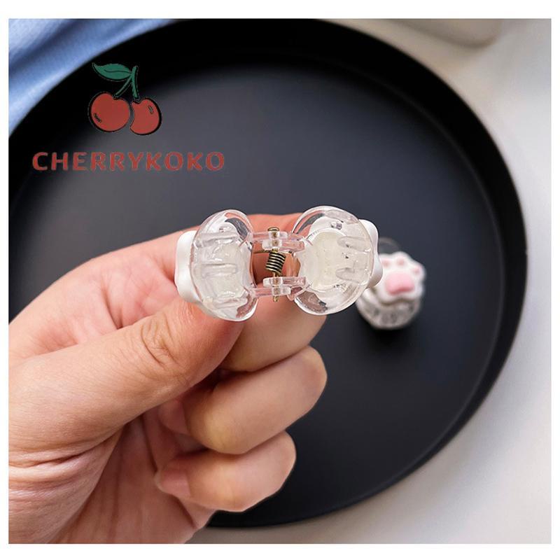 🍒🍒CHERRYKOKO Kẹp Tóc Mini Hình Chân Mèo Dễ Thương phong cách Hàn Quốc cho nữ