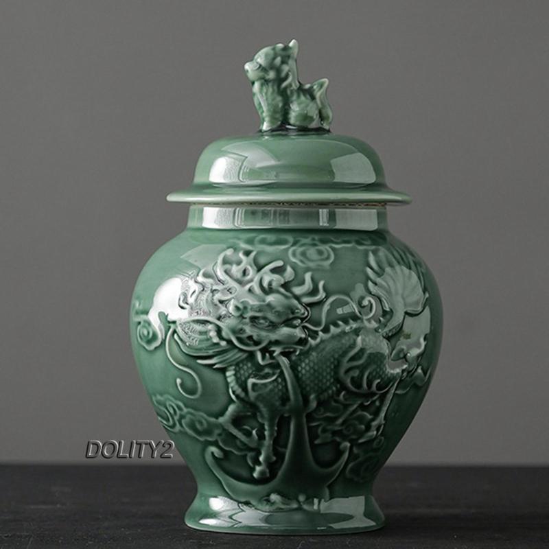 Bộ 2 Lọ Gốm Sứ Đựng Gừng Để Bàn Trang Trí Nhà Cửa / Tiệc Cưới