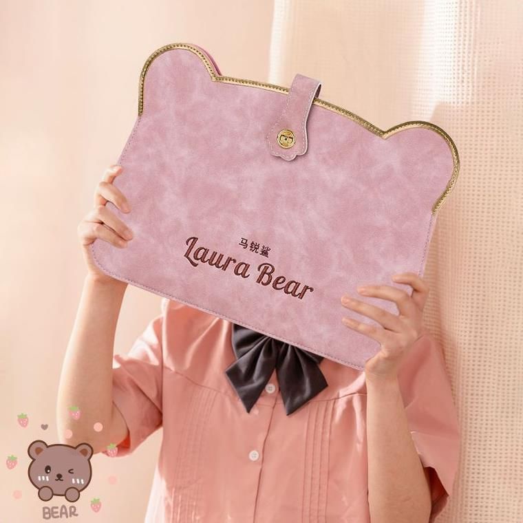 Túi Đựng Laptop 14 inch Chống Thấm Nước Màu Hồng Dễ Thương