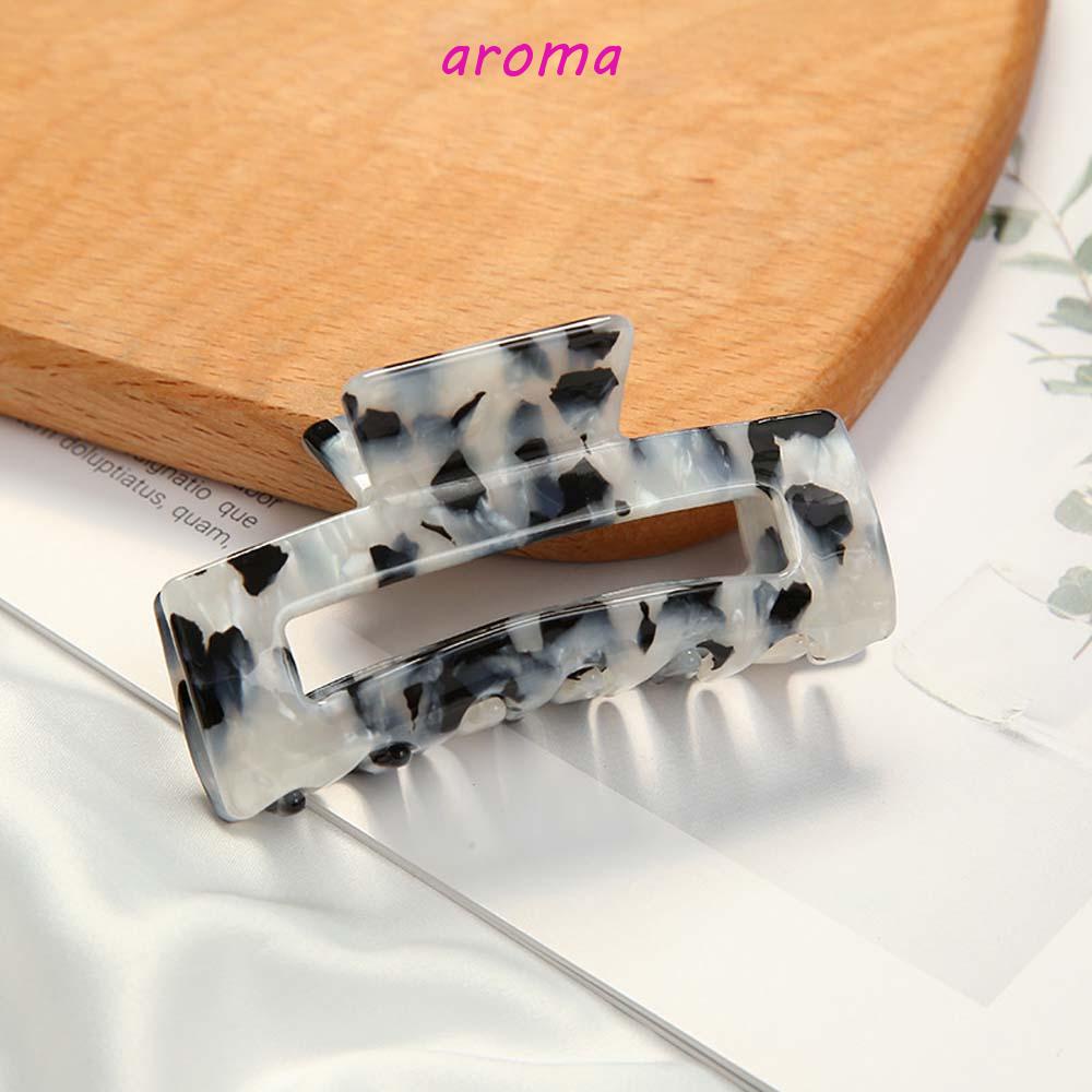 Kẹp Tóc Càng Cua Bằng Acrylic Họa Tiết Da Báo Đơn Giản Phong Cách Hàn Quốc