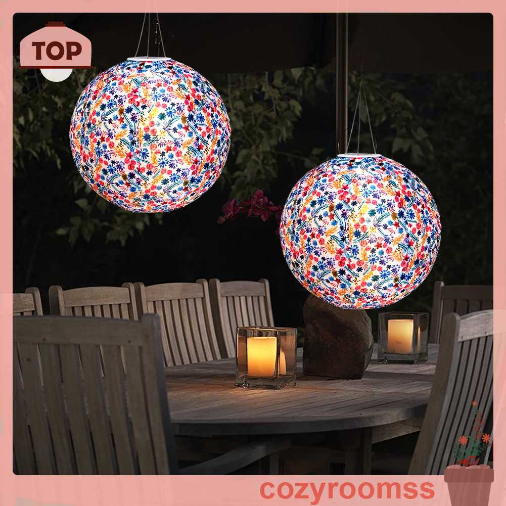 Đèn Lồng LED Tròn 12 inch Chống Thấm Nước Dùng Trang Trí