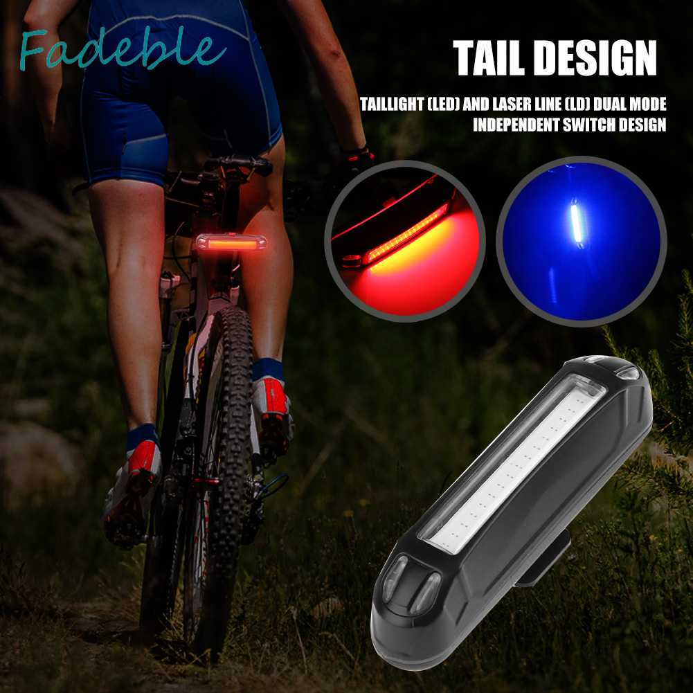 Đèn LED Đuôi Xe Đạp Có Thể Sạc Lại Qua Cổng USB