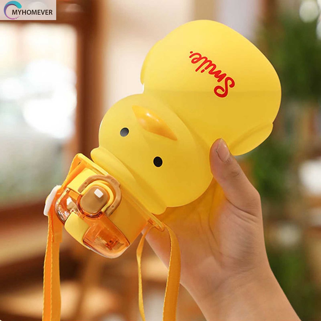 Bình Nước Thể Thao 650ml Hình Vịt Dễ Thương