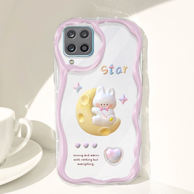Ốp Điện Thoại Silicon Mềm Họa Tiết Chú Cún Nhỏ Và Hoa Dễ Thương Dành Cho Samsung Galaxy A12 4G 5G A12 Nacho A12S M12 F12