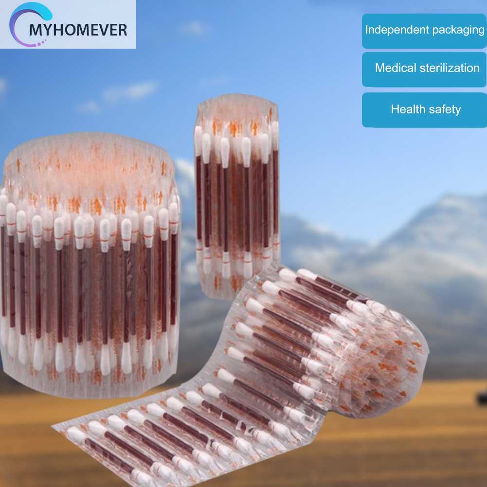 Set 50 / 100 Tăm Bông Y Tế Khử Trùng Dùng Một Lần