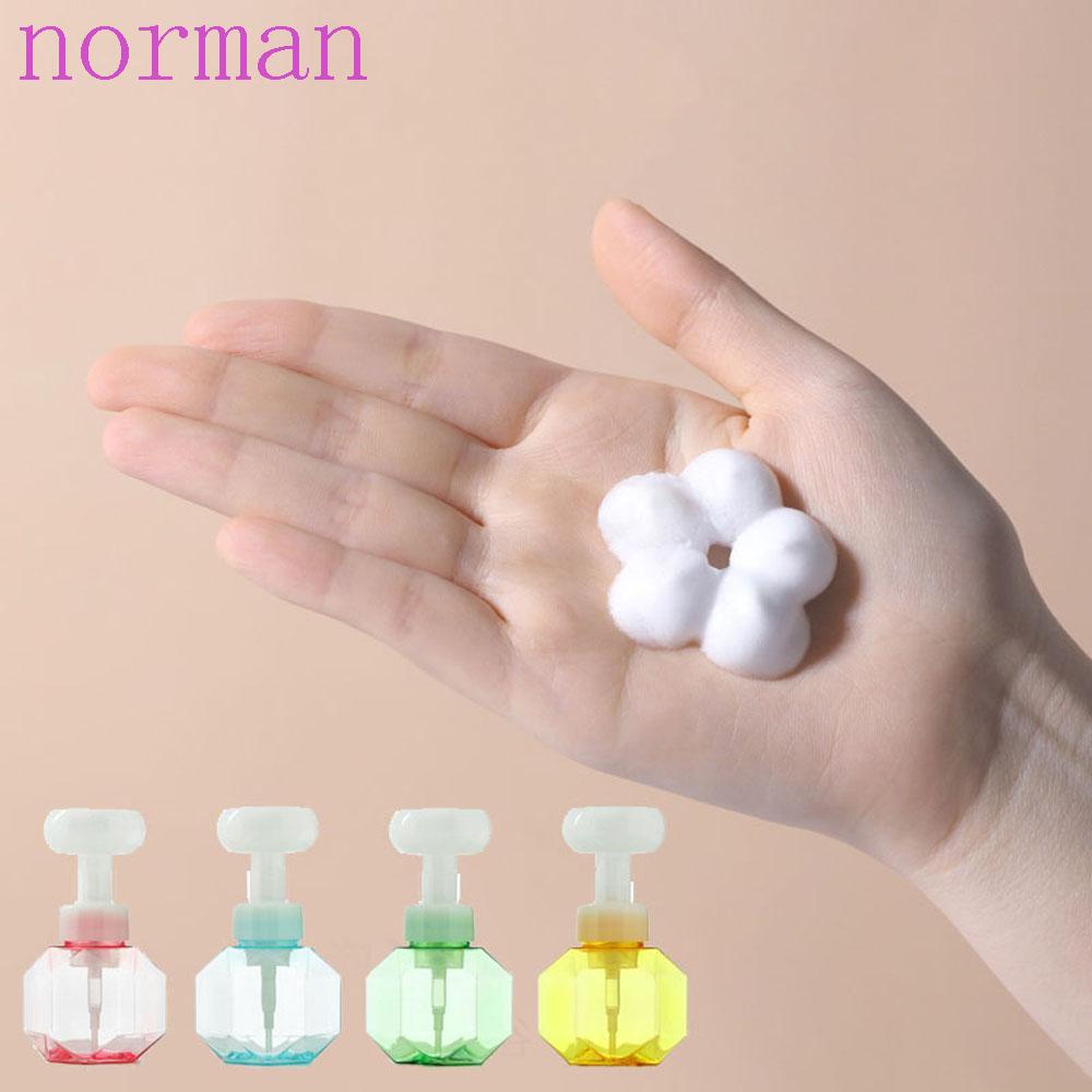 Norman Bình Đựng Xà Phòng Dạng Lỏng Bằng Nhựa Trong Suốt Hình Hoa Có Thể Đổ Đầy