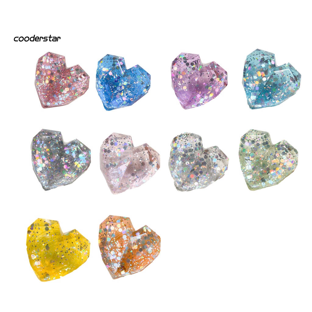 Giá Đỡ Điện Thoại Để Bàn Đính Kim Sa Hình Trái Tim 3D Nhiều Màu Thông Dụng