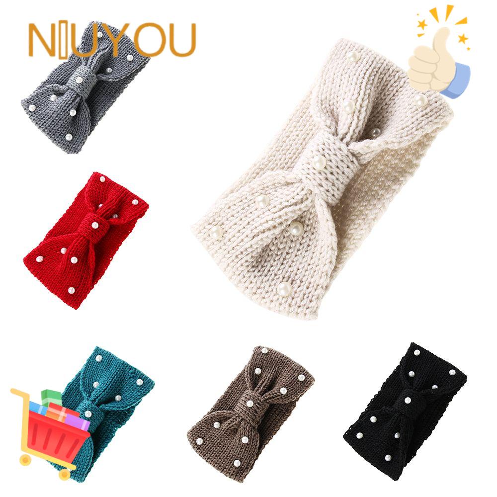 Băng Đô Dệt Kim Giữ Ấm Tai Bản Rộng Thời Trang Mùa Đông Cho Nữ